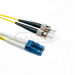 LC UPC to ST UPC Simplex Single Mode Fiber Optic Patch Cable