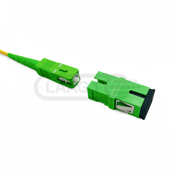 LC APC - SC APC OS2 simplex Glasvezel Patchkabel Geschikt voor Fritz Box 5530