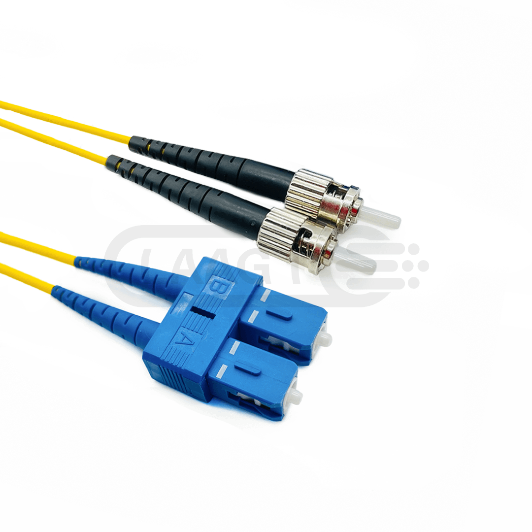 SC UPC to ST UPC Simplex Single Mode Fiber Optic Patch Cable