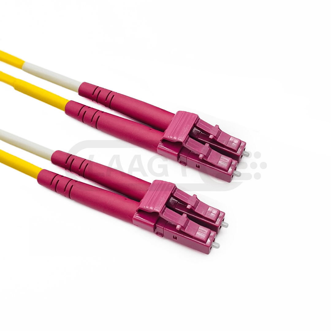 LC UPC to LC UPC Duplex OM4 Multimode Fiber Optic Patch Cable