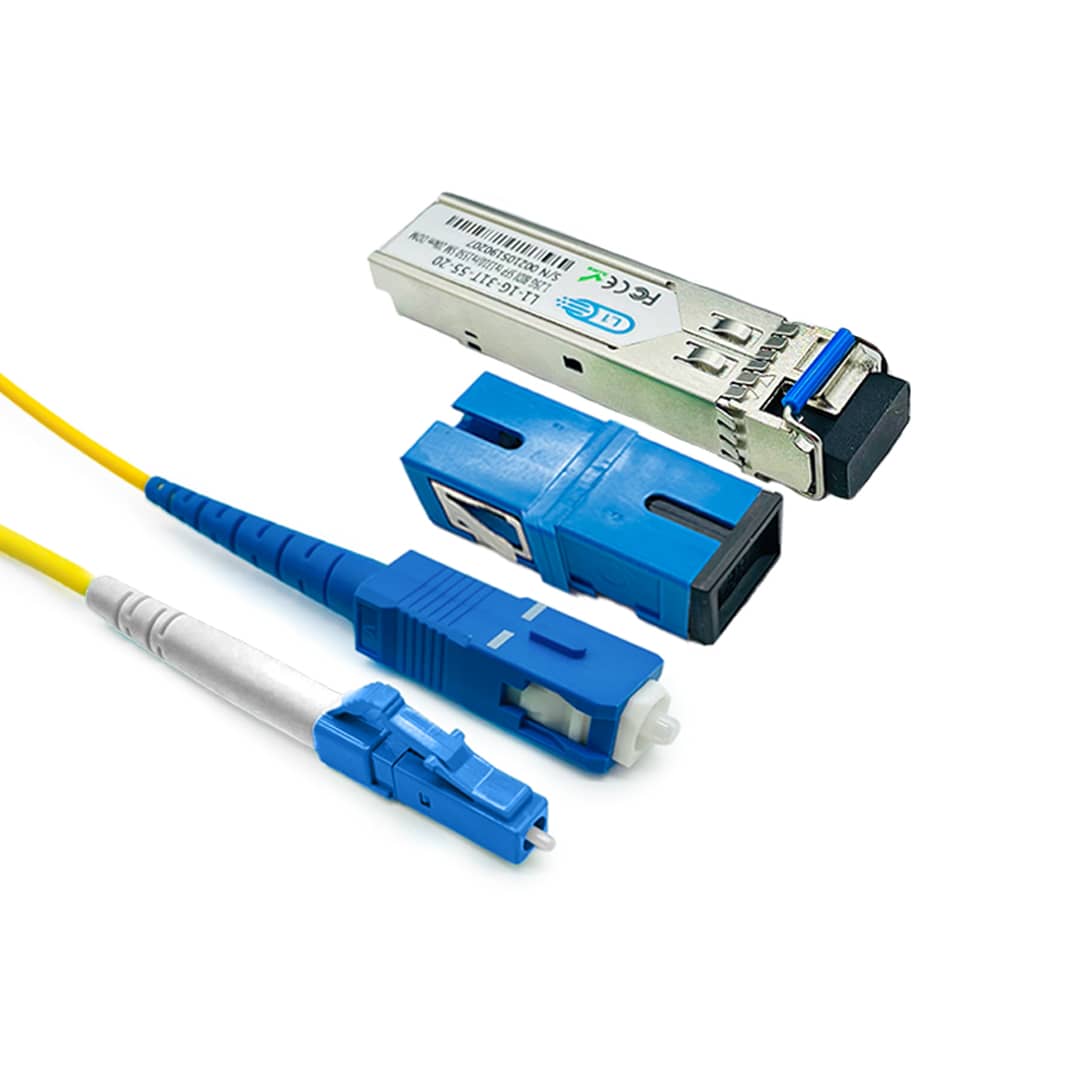 FTTH blue with optic